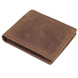best polare mens vintage italian leather bifold wallet